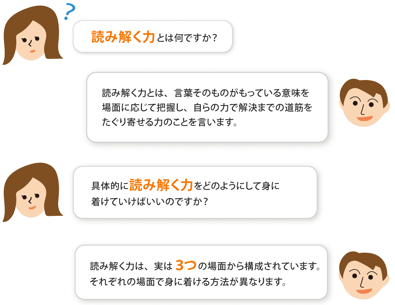 保護者と先生の会話